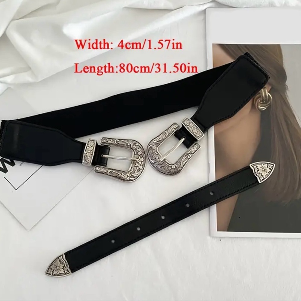 Western Festival Boho Stretch Belt - Picture 2 of 6